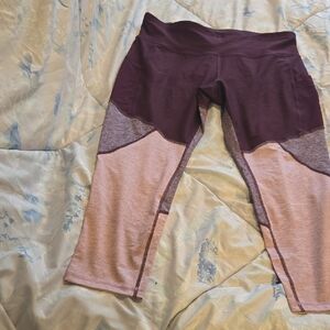 Xersion Kids Leggings in Maroon and Pink